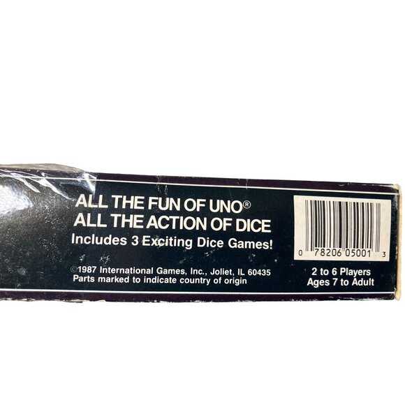 Uno Dice Game 1987 Family Game Ages 7 to Adult - Picture 9 of 11